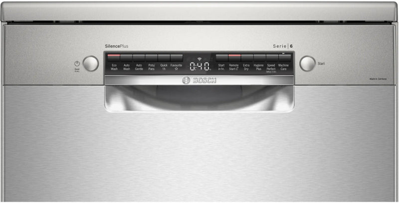 Bosch 60cm Series 6 Freestanding Stainless Steel Dishwasher SMS6HAI02A