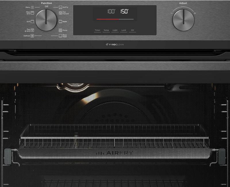 Westinghouse 60cm Multi-Function Pyrolytic Oven with AirFry Dark Stainless Steel WVEP6716DD