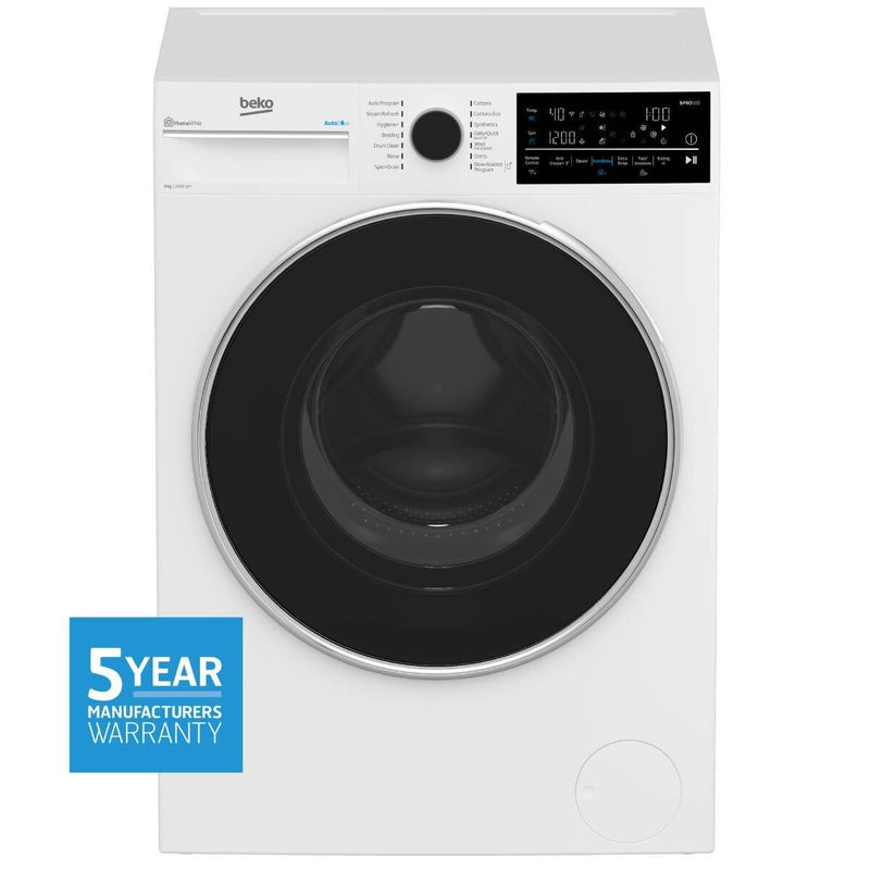 Beko 9kg Autodose WiFi Connected Washing Machine with Steam BFLB904ADW
