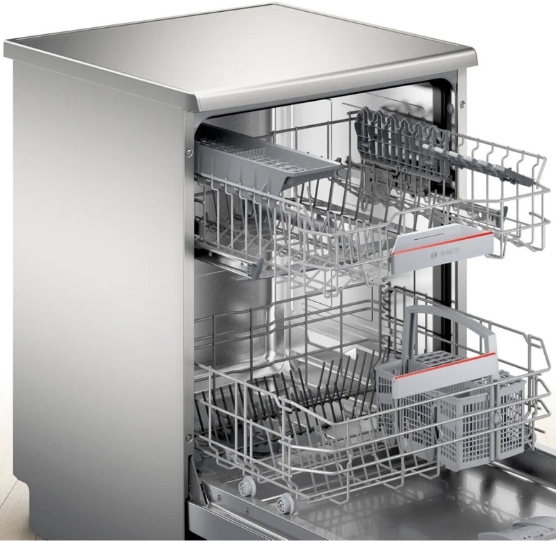 Bosch 60cm Series 6 Freestanding Stainless Steel Dishwasher SMS6HAI02A