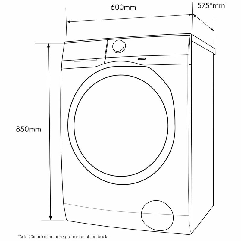 Electrolux 8kg Front Load Washing Machine EWF8024Q5WB