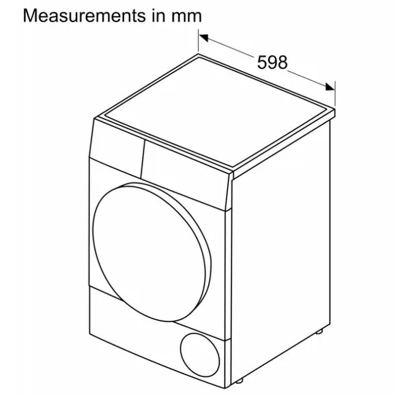 Bosch Series 8 9kg Heat Pump Tumble Dryer WQG24201AU